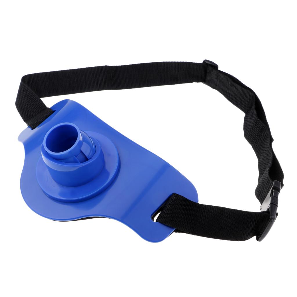Fishing Stand Up Fighting Belt Waist Gimbal Rod Pole Holder Blue