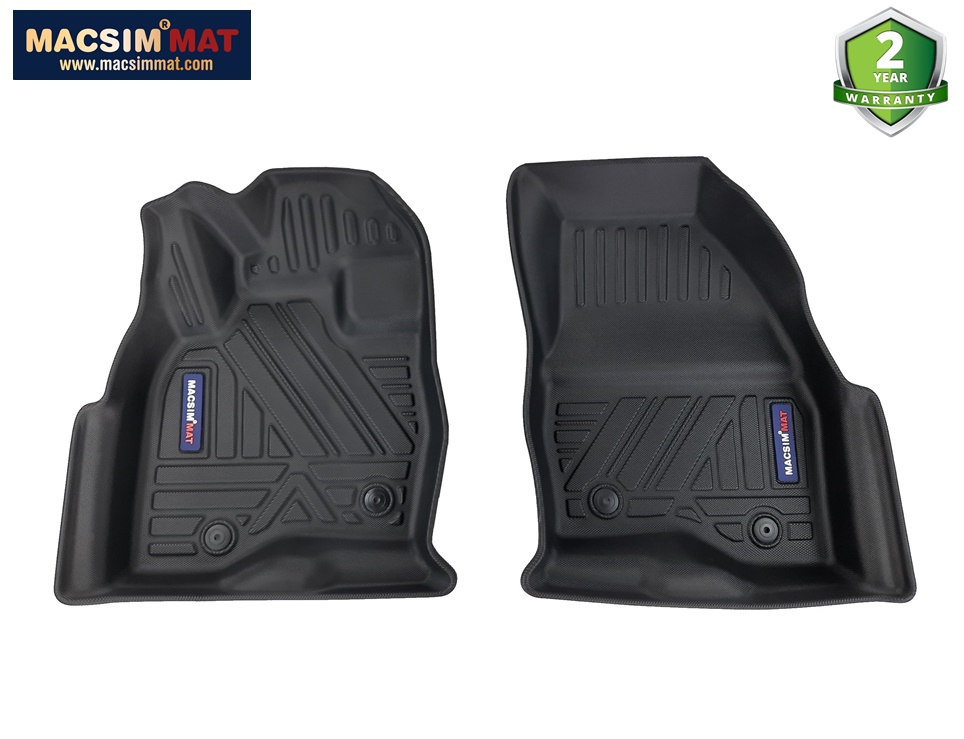 Thảm lót sàn xe ô tô Ford Explorer 2011-2019 Nhãn hiệu Macsim chất liệu nhựa TPV cao cấp màu đen hàng loại 2