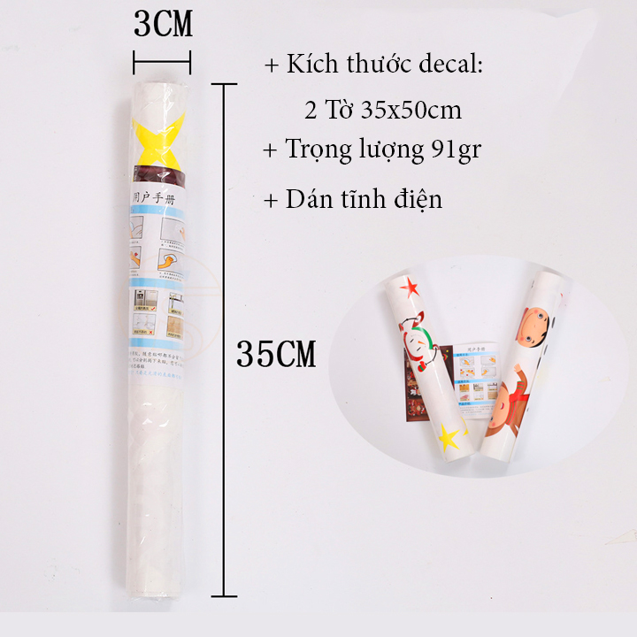Decal noel dán tĩnh điện trang trí cửa hàng thời trang, công ty văn phòng cho dịp giáng sinh, tết 2023
