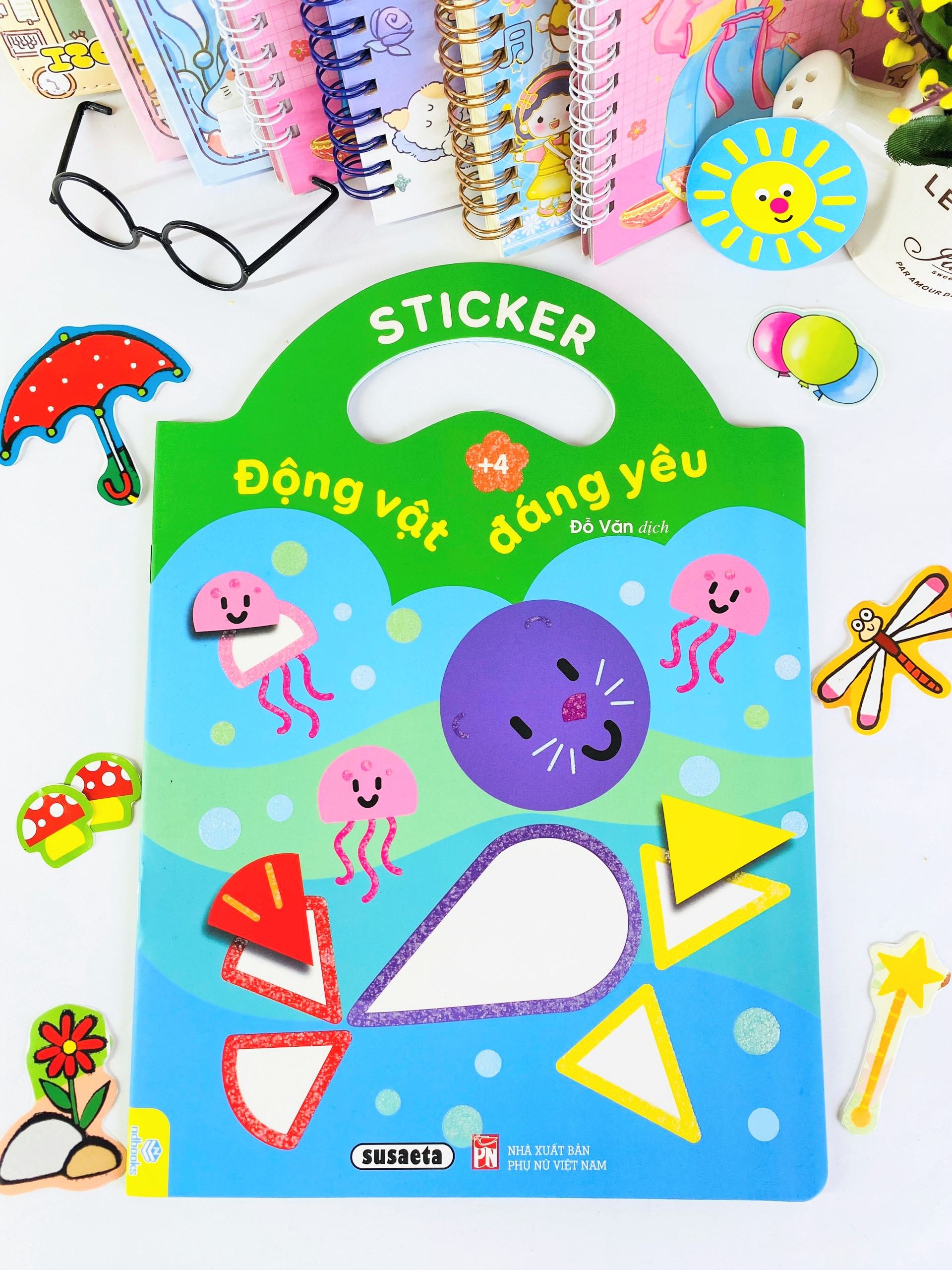 Sách - Sticker Động Vật Đáng Yêu - Dành cho bé 2-5 tuổi - ndbooks