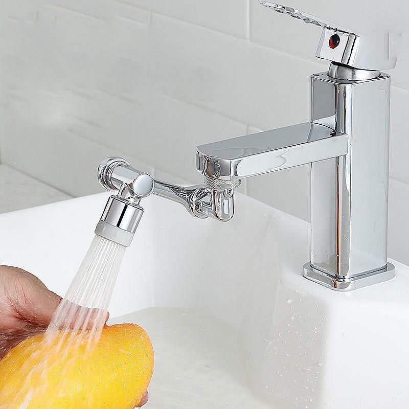 (nhựa)Đầu nối vòi Lavabo, vòi nước thông minh xoay 1080 độ nhựa ABS với 2 chế độ nước tiện dụng