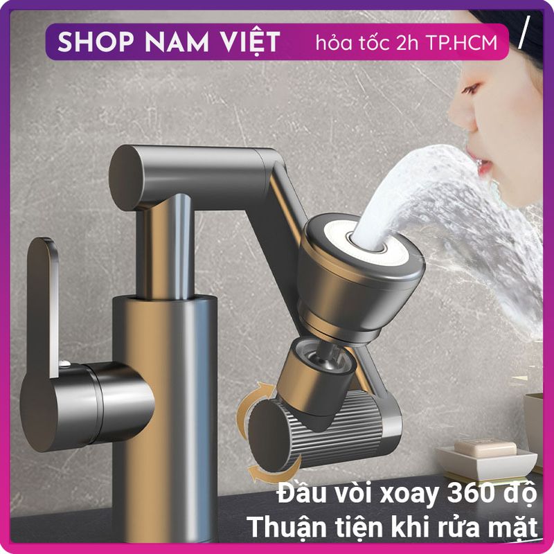 Vòi Nước Lavabo Xoay 1440 Độ