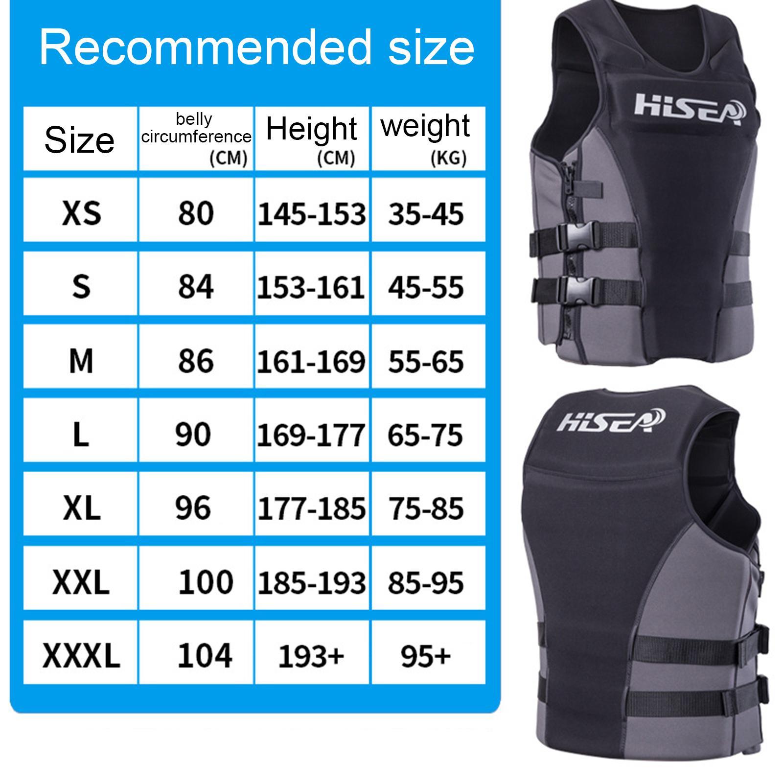 Safety Life Jacket Vest Kayaking Buoyancy Motorboat Fishing