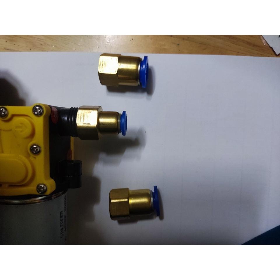 Ren đồng nối bơm mini đôi ra dây 8 - 10 - 12li