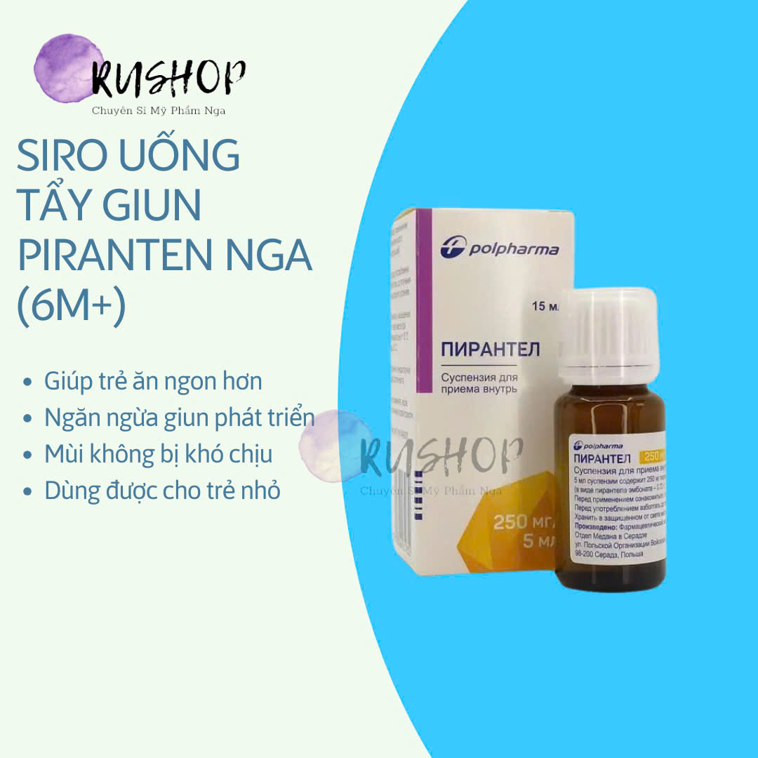 Lọ Siro Tẩy Giun Piranten Nga (6M+)