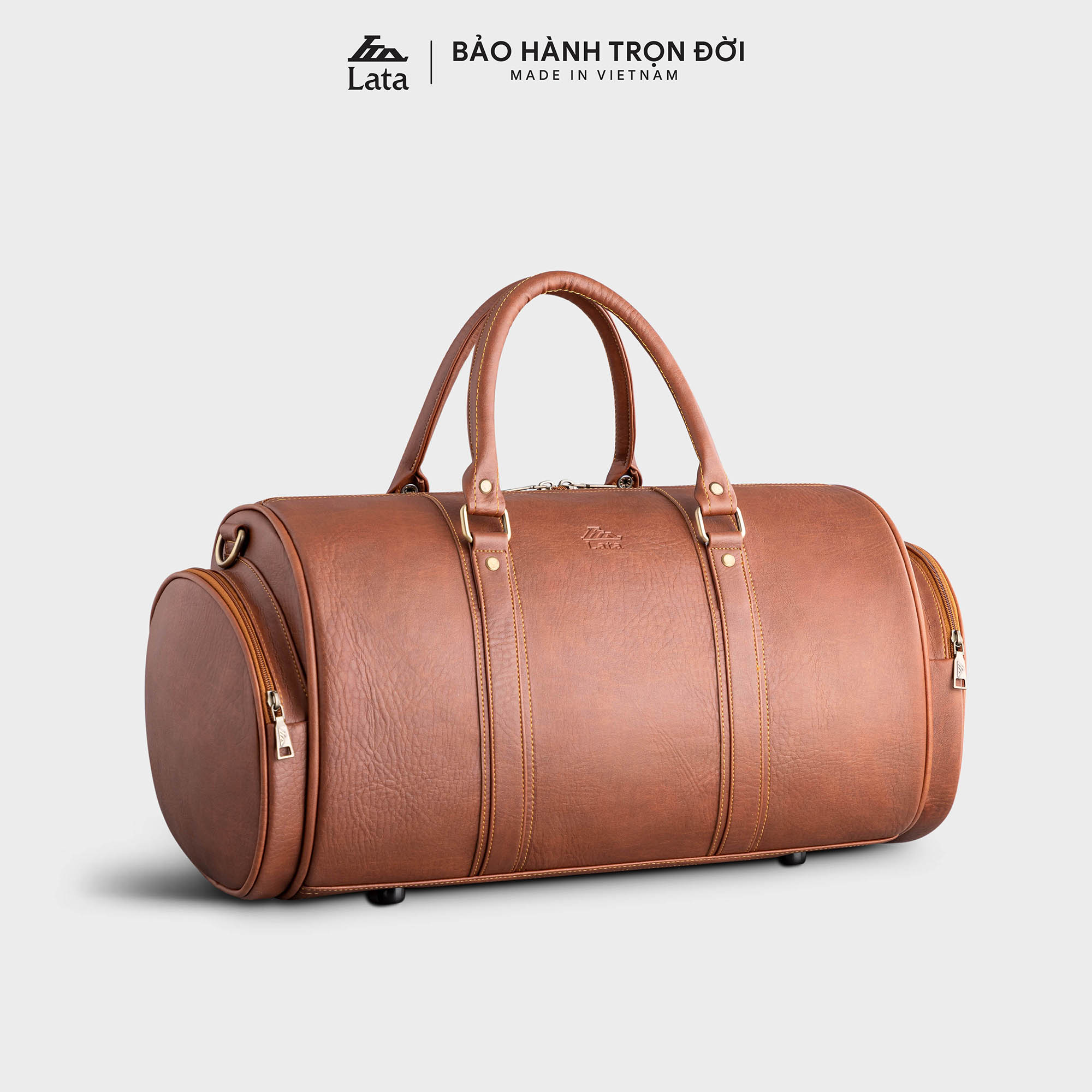 Túi Du Lịch Cao Cấp Lata Tr16 - Bò Đậm