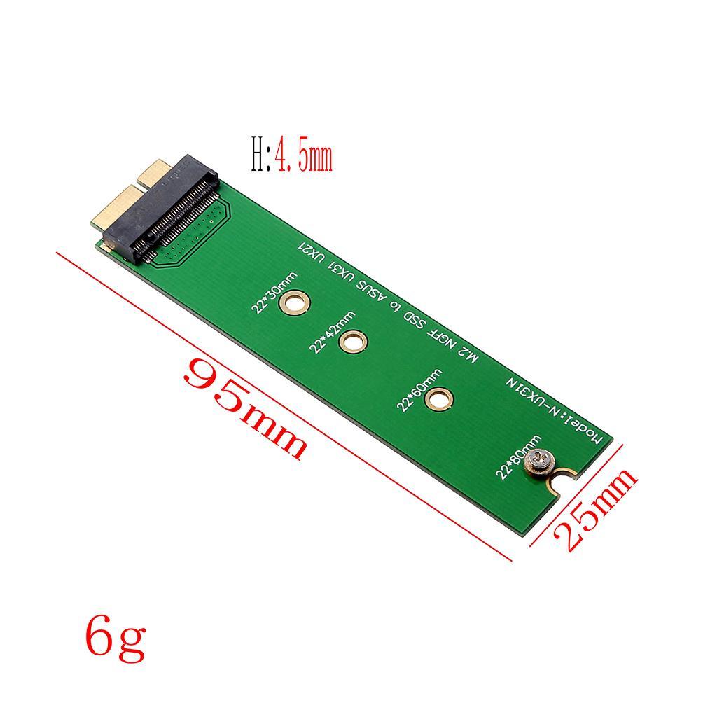 N-UX31N M.2 NGFF SSD to 6+12Pin Adapter Card ASUS UX31 UX21 Laptop