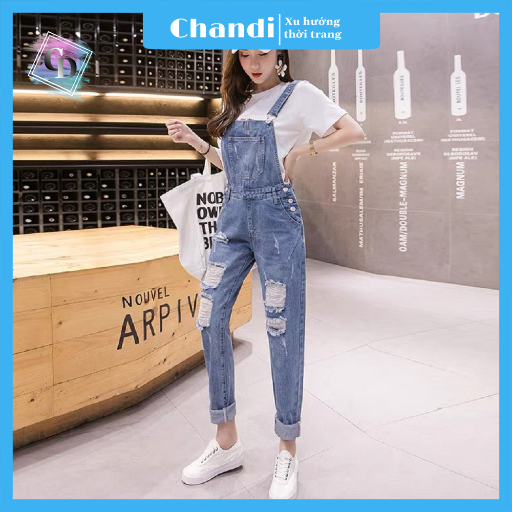 Yếm Jean Nữ Thương Hiệu Chandi, Yếm Nữ Quần cao cấp mẫu mới hot trend 2021 mã NT331