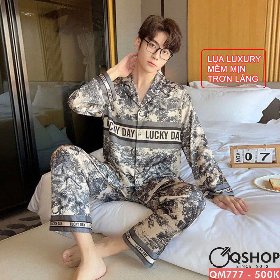 Bộ đồ pijama nam Luxury tay dài mềm mịn QSHOP QM777