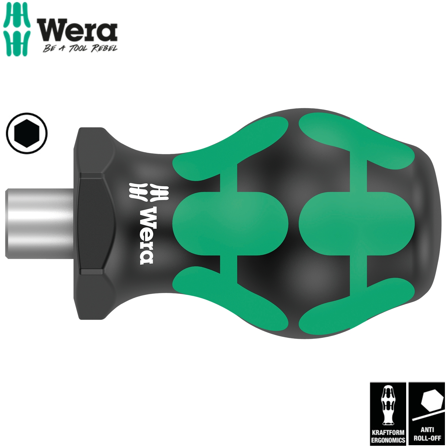 Cán vít ngắn giữ vít từ tính 811/1 Stubby bits hand holder Wera 05008880001