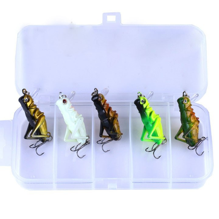 Bộ 5 Mồi Dế Giả Câu Lure 1