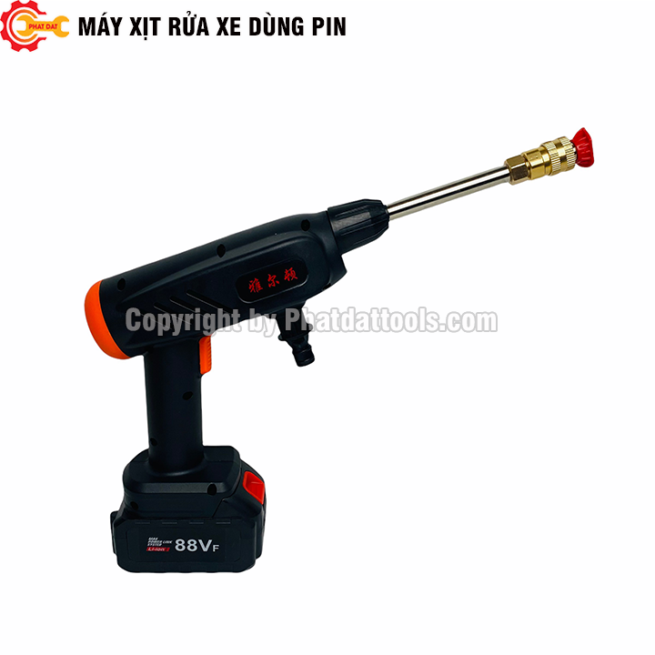 Máy rửa xe chạy pin