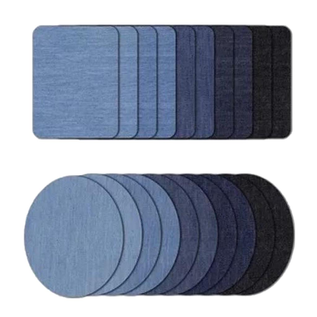 20 Chiếc Sắt Trên Denim Miếng Dán DIY Quần Áo Sửa Chữa Miếng Dán Cho Quần Áo
