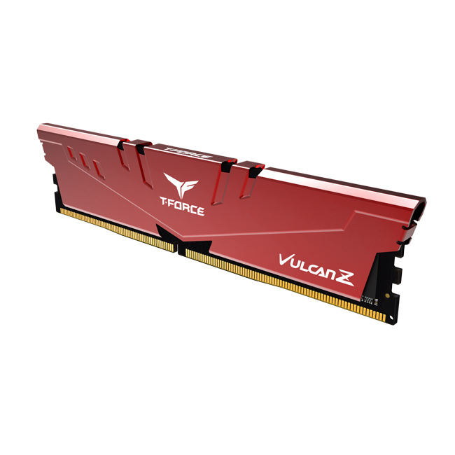 Ram máy tính Team T-Force Vulcan Z Red 8GB DDR4 3600MHz Tản dày - Hàng chính hãng Viễn Sơn phân phối