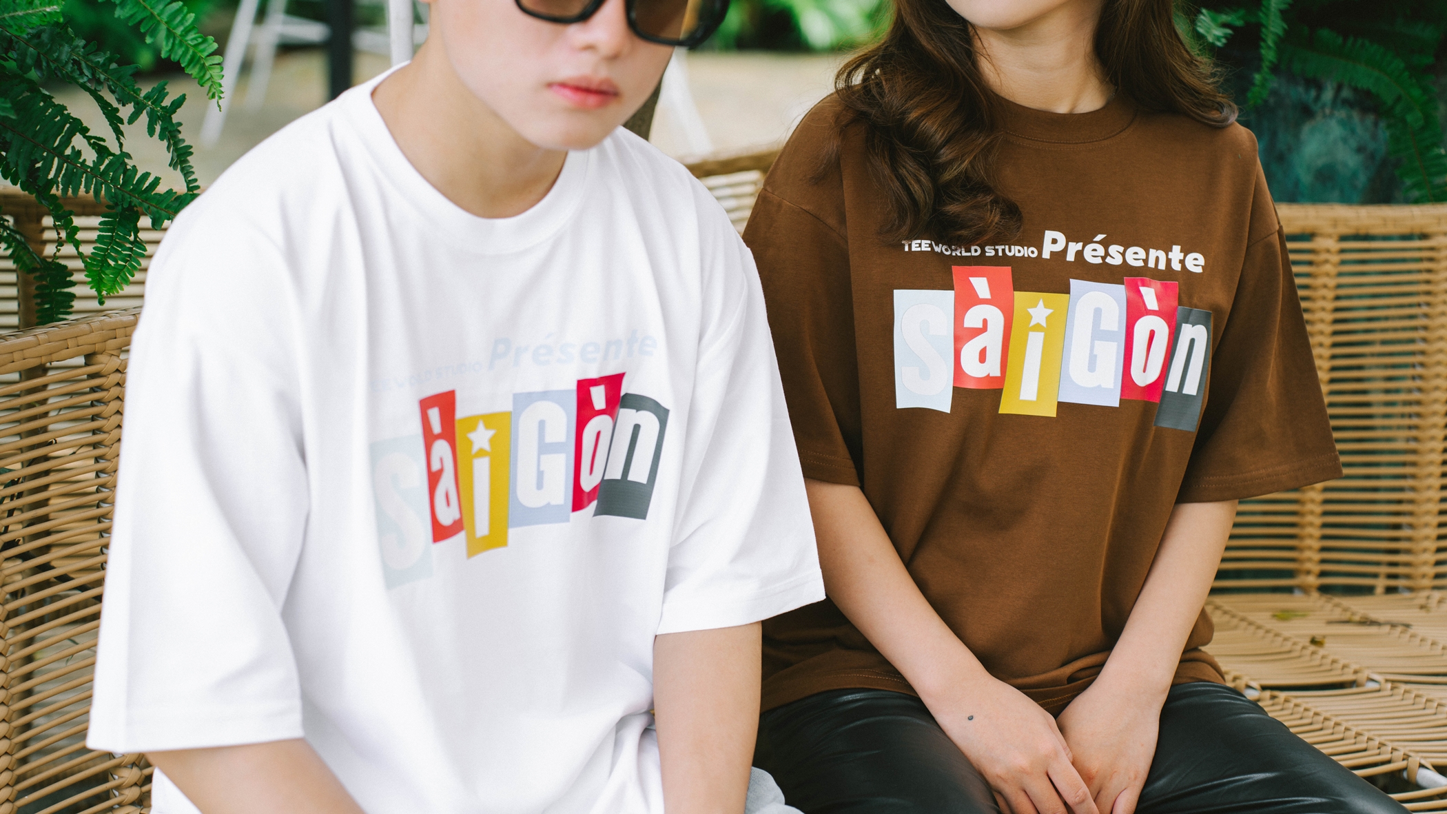 Áo Teeworld Saigon Présente T-shirt Unisex Nam Nữ Fỏm Rộng