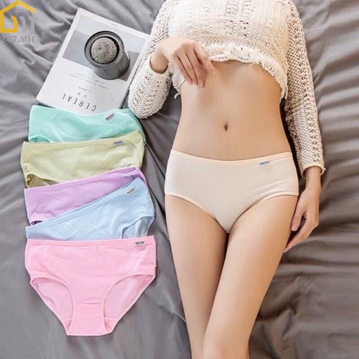 3 Quần lót nữ cotton sợi tre đàn hồi co giãn 4 chiều len tăm xinh xắn cute kháng khuẩn 1105