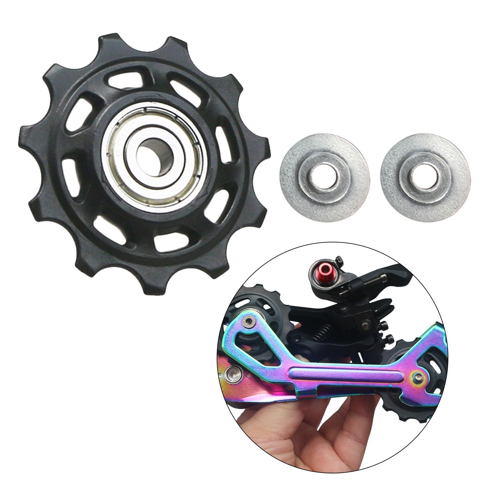 Rear Derailleur Pulley Aluminum Sealed Bearing Replacement Parts