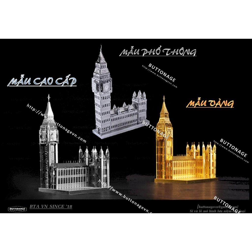 Mô Hình Lắp Ráp 3d Tháp đồng hồ Big Ben và Một Phần Nghị Viện
