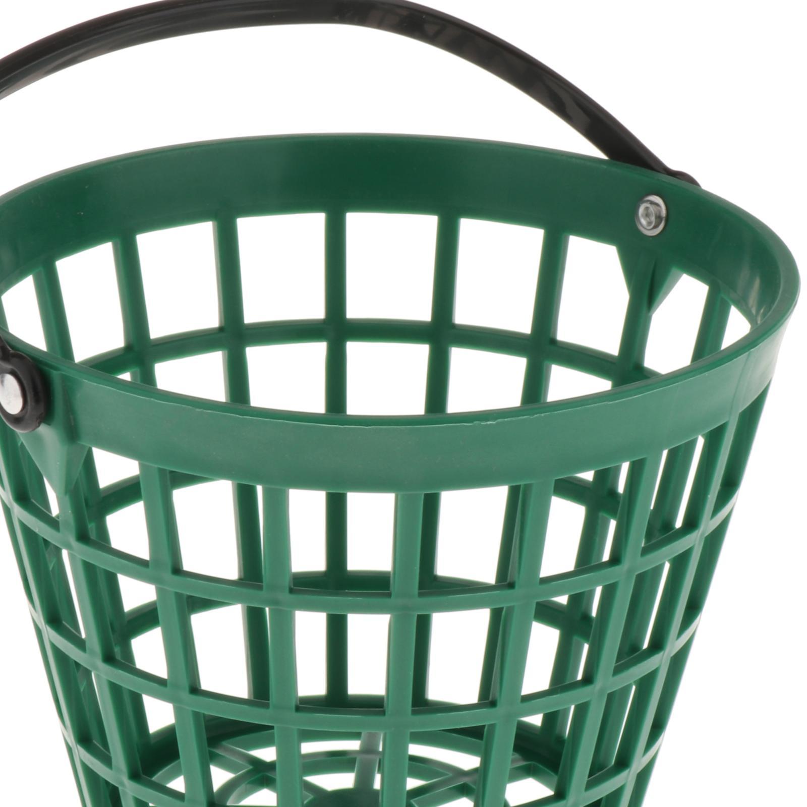 Unbreakable Golf Ball Basket, Golfball Container with Handle Ball Holder Contains 25/50/100 Balls Range Accessories