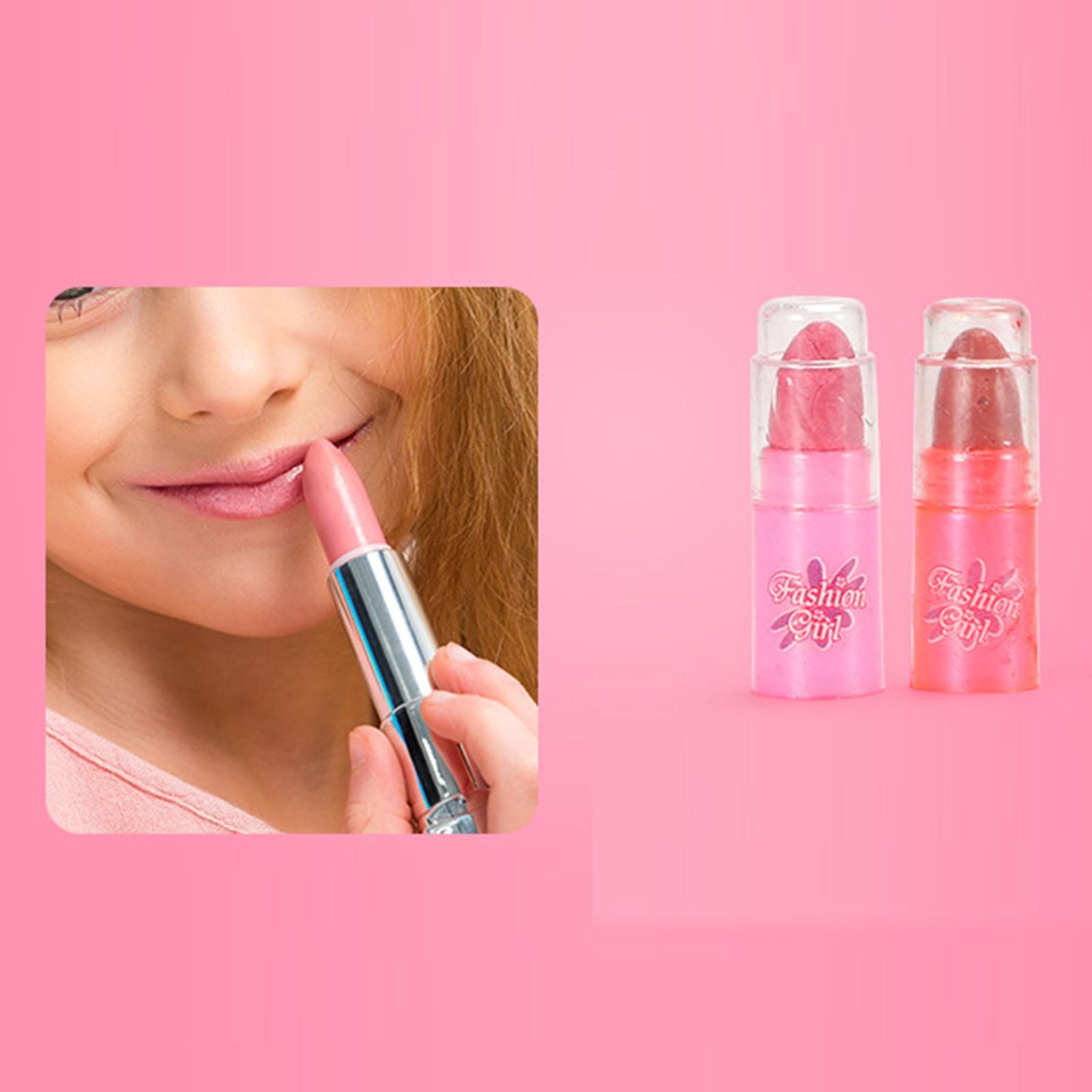 Kids Makeup Kit Gifts Beauty Toy with Cosmetic Bag Washable for Little Girls