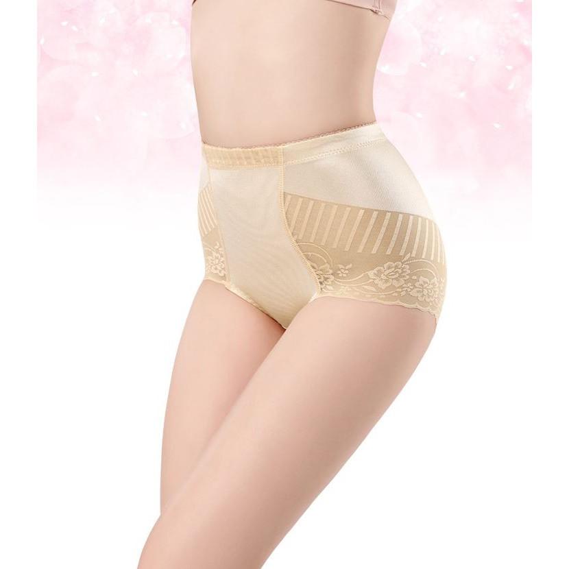 Quần Lót Cạp Cao Ren Mềm Không Lộ Viền Cao Cấp P361