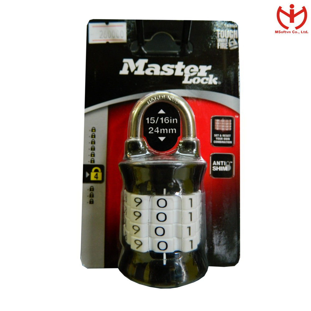 Khóa tủ Master Lock 1535 khóa số hoặc chữ - MSOFT