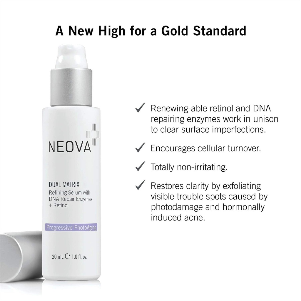 Tinh chất chống lão hóa và làm đều màu da đột phá Neove dual matrix [RETINOL + DNA]