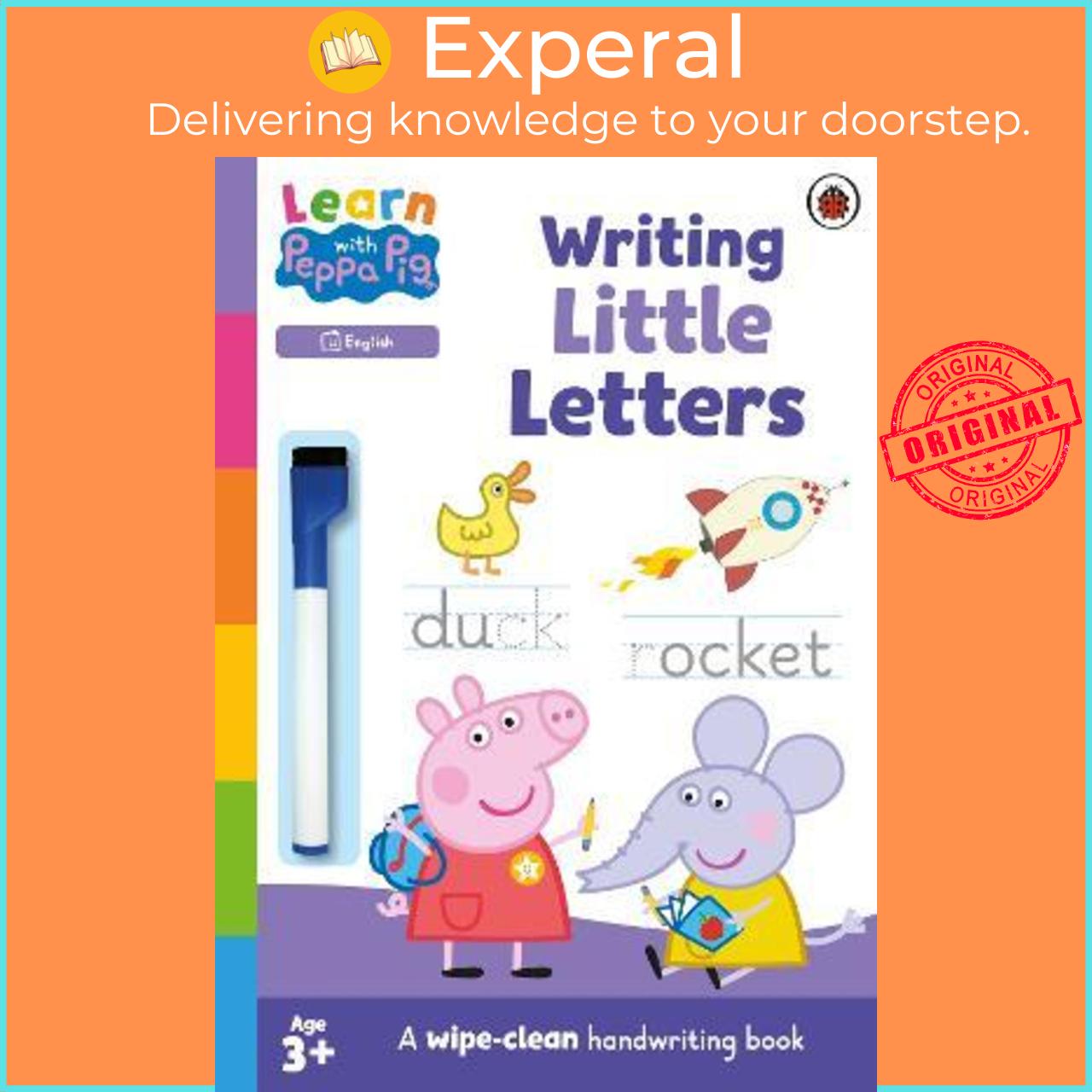 Hình ảnh Sách - Learn with Peppa: Writing Little Letters : Wipe-Clean Activity Book by Peppa Pig (UK edition, paperback)