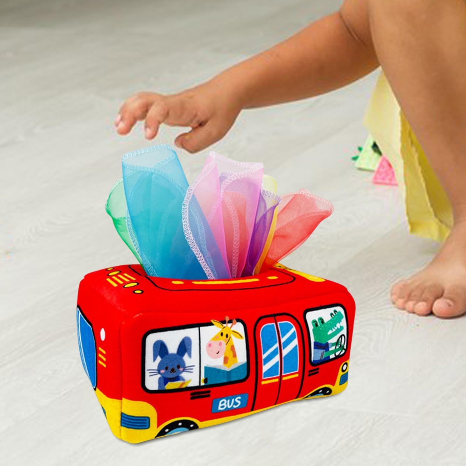 Tissue Box Toys Early Learning Toys Sensory Toys for Baby Children Gifts