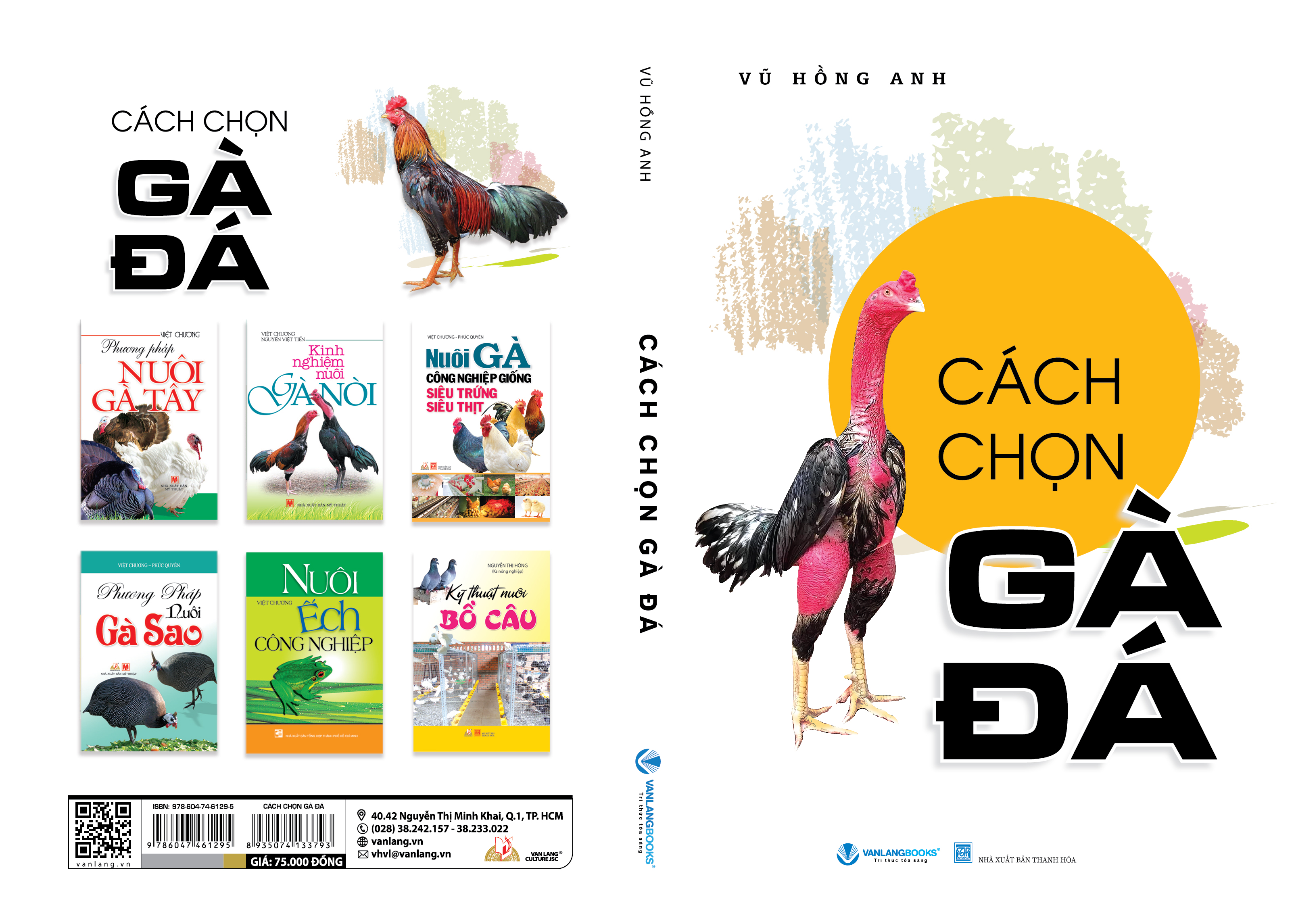 Cách Chọn Gà Đá - Tác Giả Vũ Hồng Anh  - Vanlangbooks