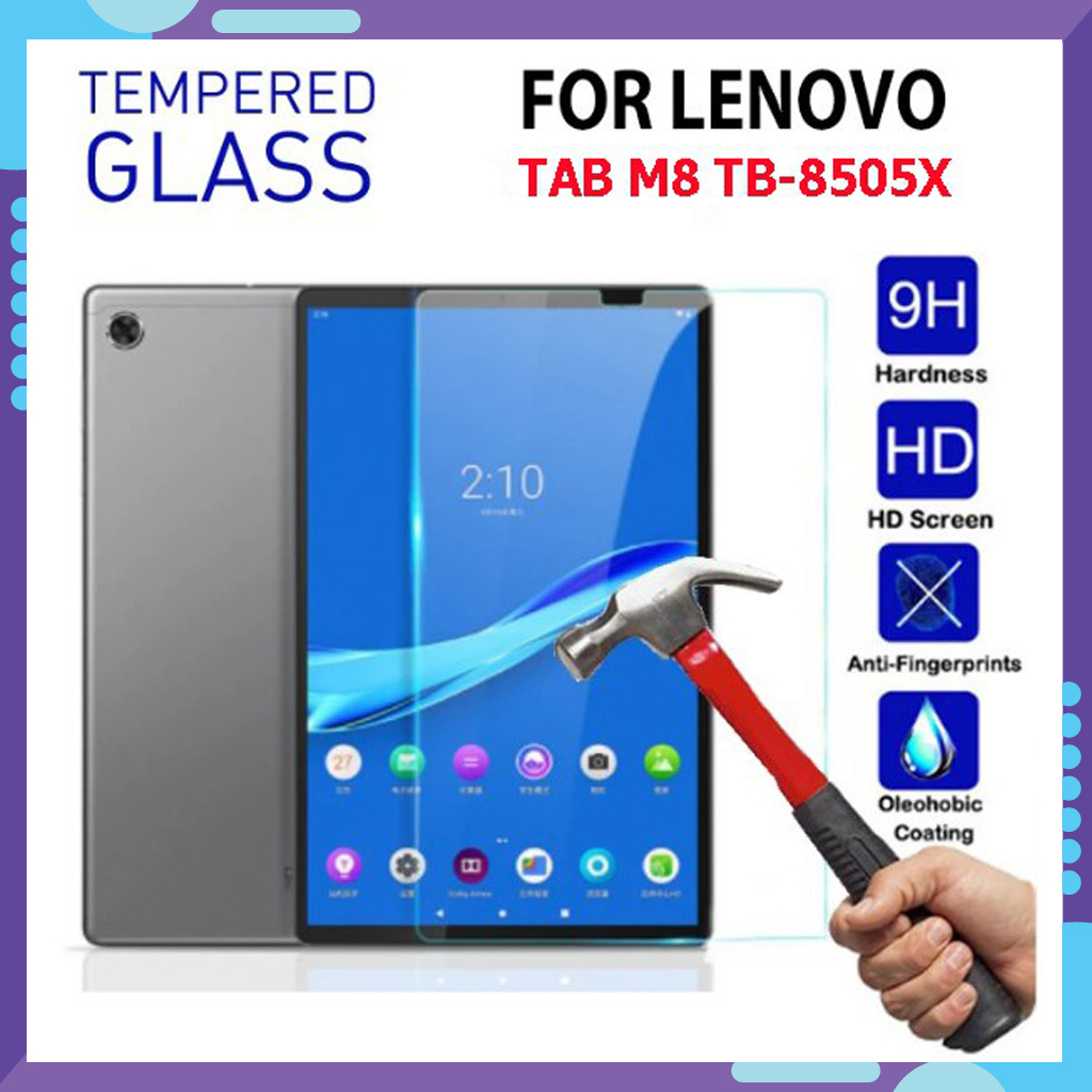 Kính cường lực dành cho máy tính bảng Lenovo Tab M8 TB-8505 - Độ cứng 9H, dày 0.3 mm - Kèm miếng dán