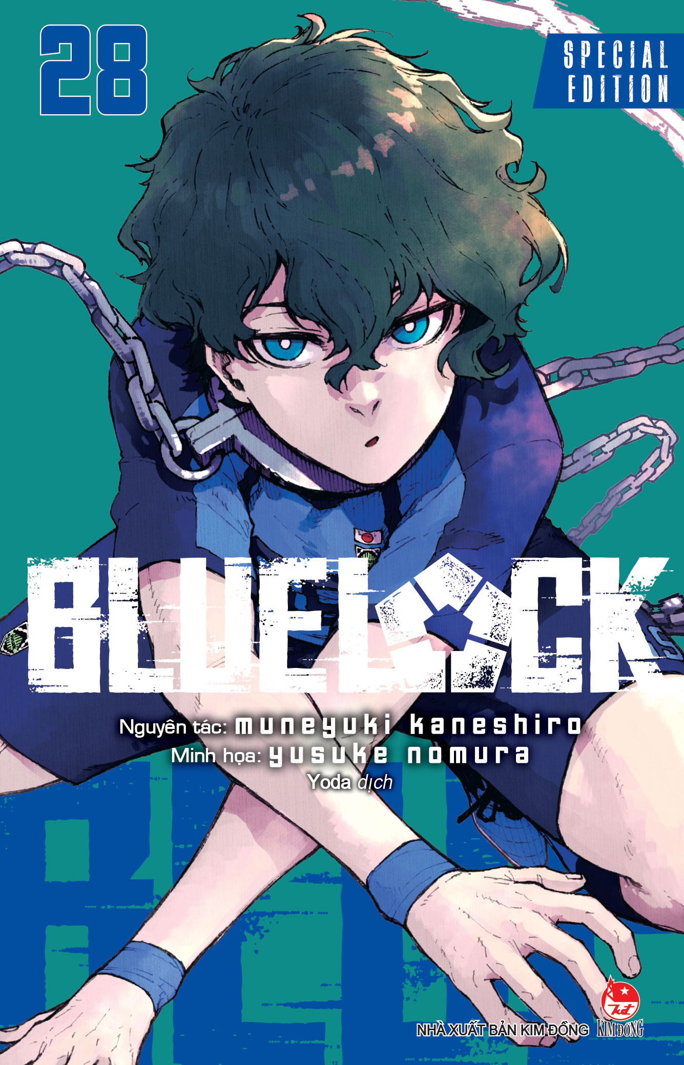 Bluelock – Tập 28 (Bản Đặc Biệt) [Tặng Kèm Hộp Quà 6 Món Với Chữ Kí Nhân Vật (Set Huy Hiệu, Set Sticker, Set Clear Card)]