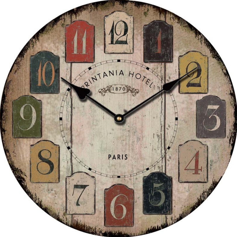 Đồng hồ treo tường Vintage Phong cách Châu Âu hình tròn DH14 Số cổ