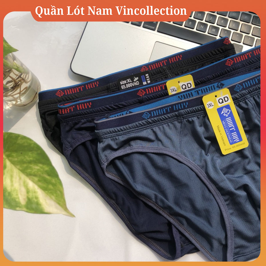 |Combo 6| Quần Lót Nam Chéo  Nhật Huy Vải Lưới Thông Hơi Li Ti Lỗ Nhỏ Cao Cấp Quan Lot Nam Sexy Quần ship nam tam giác đẹp combo cao cấp sexy to nhỏ thun lạnh thoáng mát - Quần Lót Nam Nhật Huy