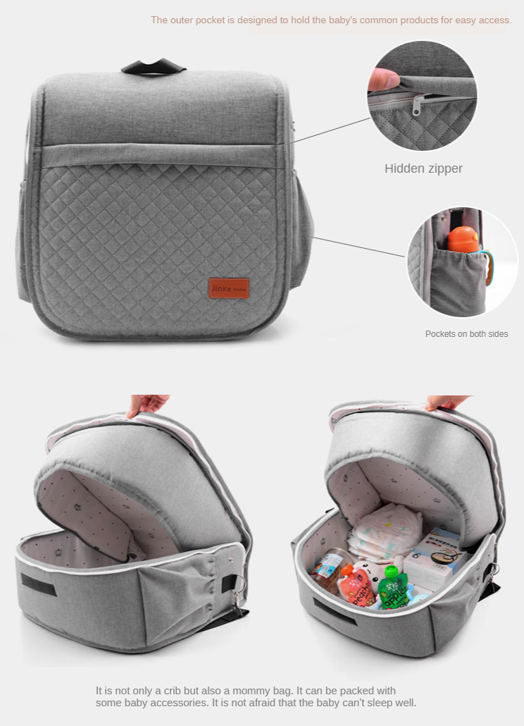 It shop - Giường nôi 2In1 Folding Portable Baby Crib Bed trẻ em chống muỗi có thể gấp mang đi
