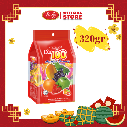 Kẹo Gummy Lot 100 Tổng Hợp Cocoaland (320g/Gói)