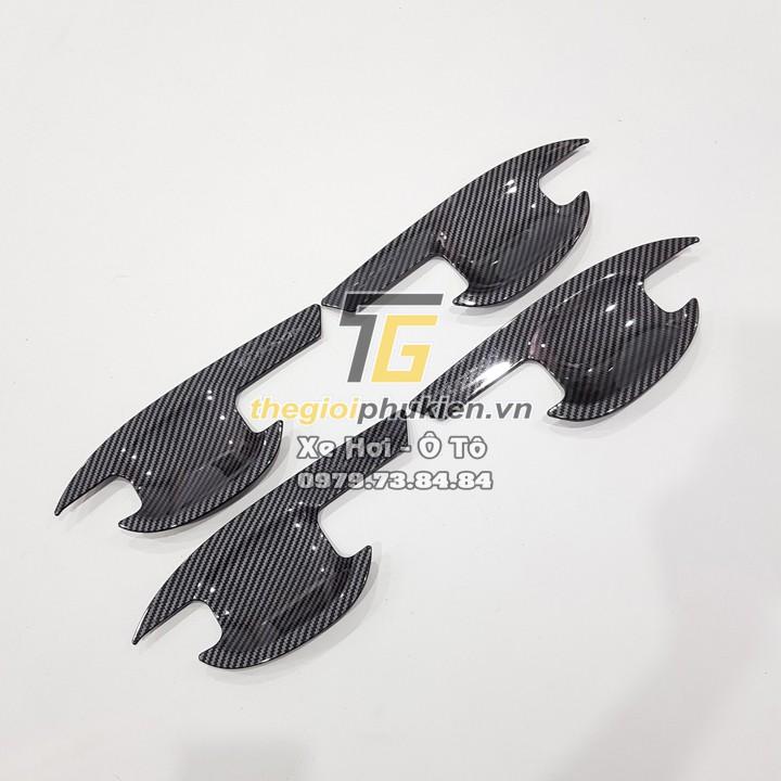 Bộ ốp tay nắm cửa, hõm cửa xe Hyundai Tucson vân Carbon