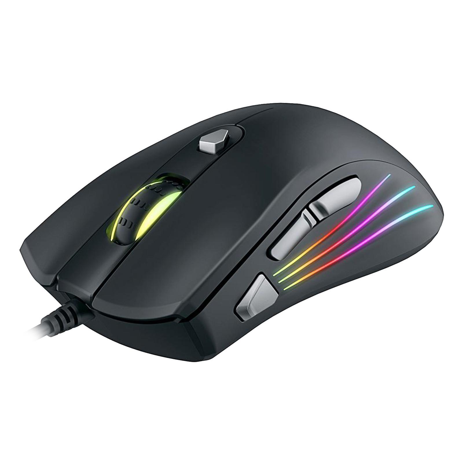 Computer Gaming Mouse 7 Button 7200 DPI Game Mice RGB Backlit for PC Laptop