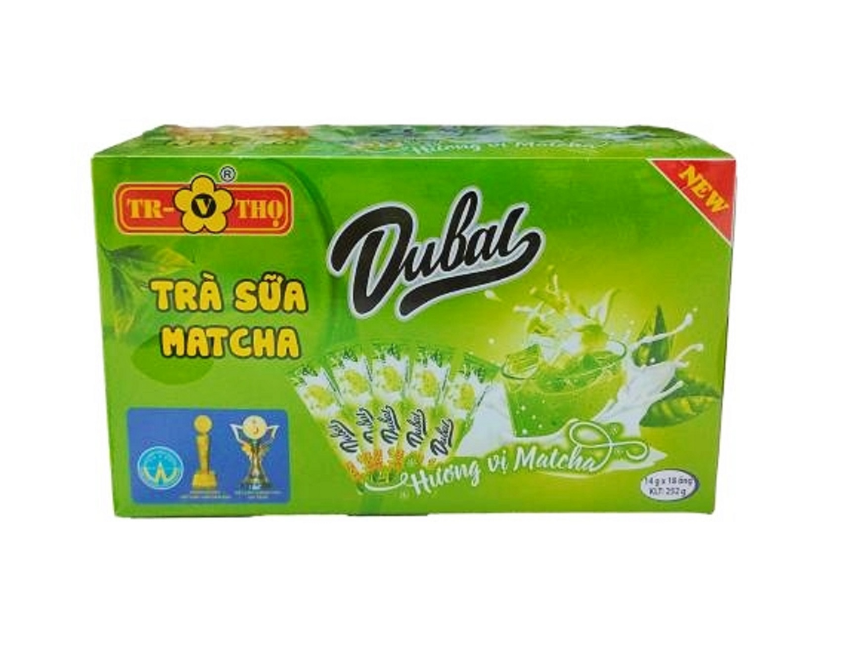 Trà Sữa Matcha Dubay  252 G (14 G X 18 ống)