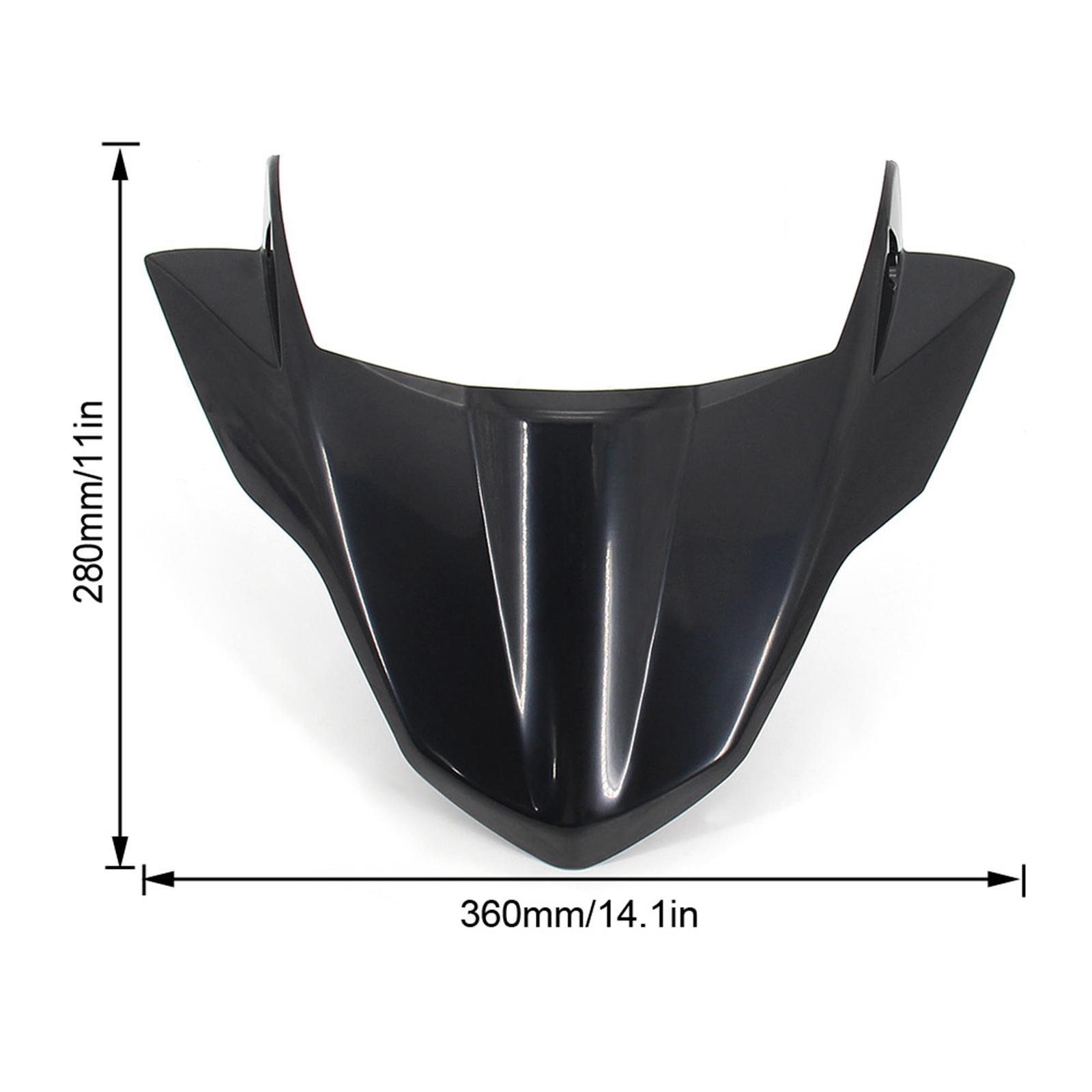 Front Windshield Beak Nose Extension Extender Cover Cowl Protection Mounting Kit, Mudguard Wind Defector Fit for MT09 FZ09