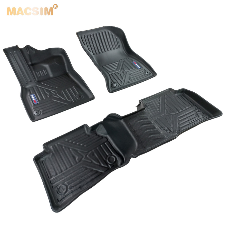 Thảm lót sàn xe ô tô Audi Q5 2018- nay nhãn hiệu Macsim TPE-màu đen