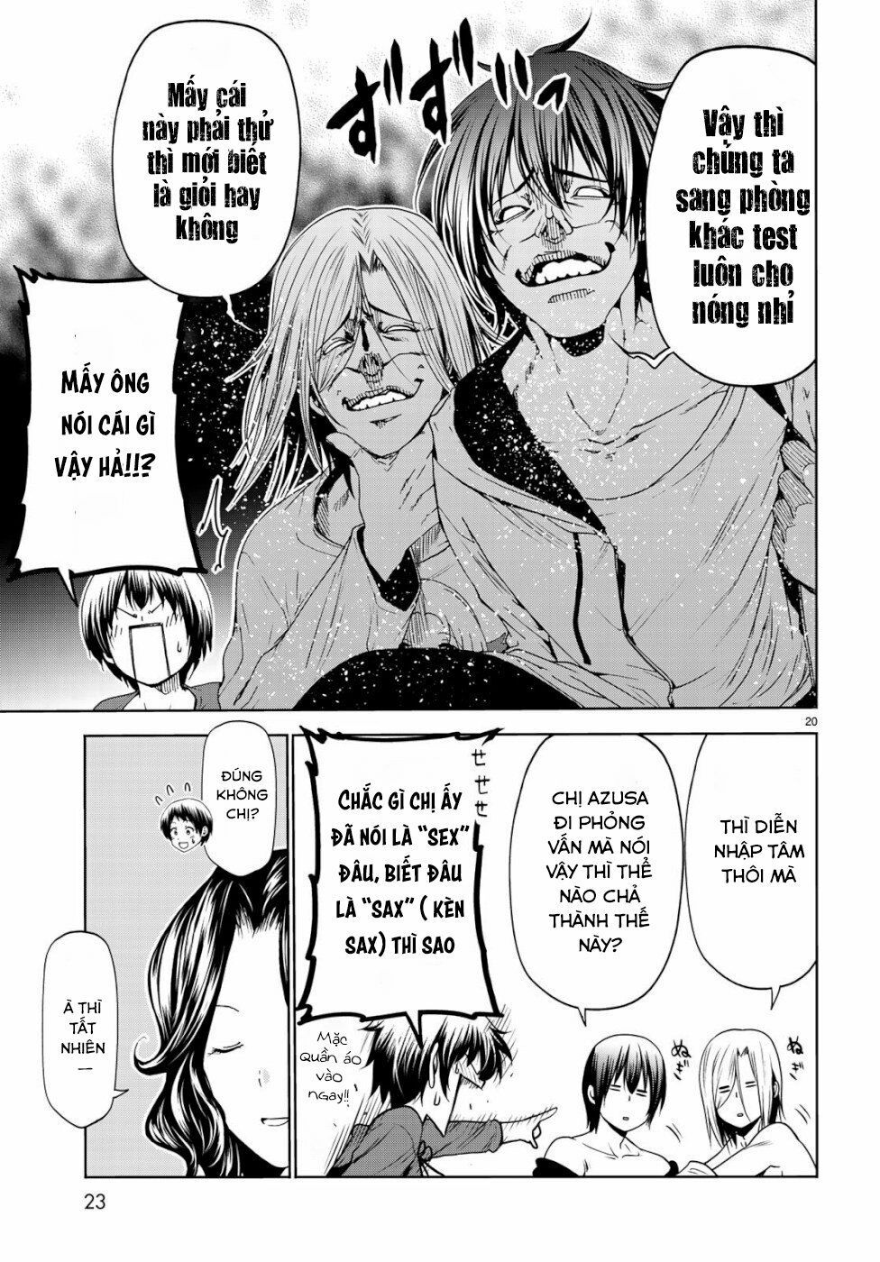 cô gái thích lặn - grand blue chapter 58 19