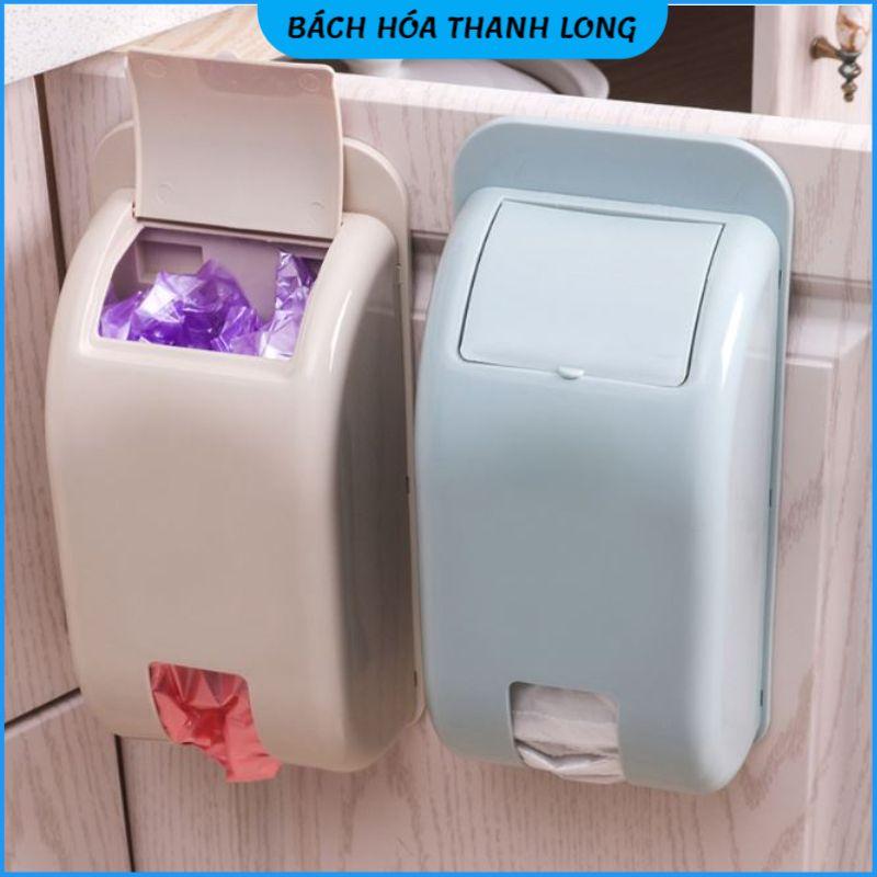 Hộp đựng túi nilong, túi đựng rác dán tường Hộp rút túi nilong gắn tường tiện dụng