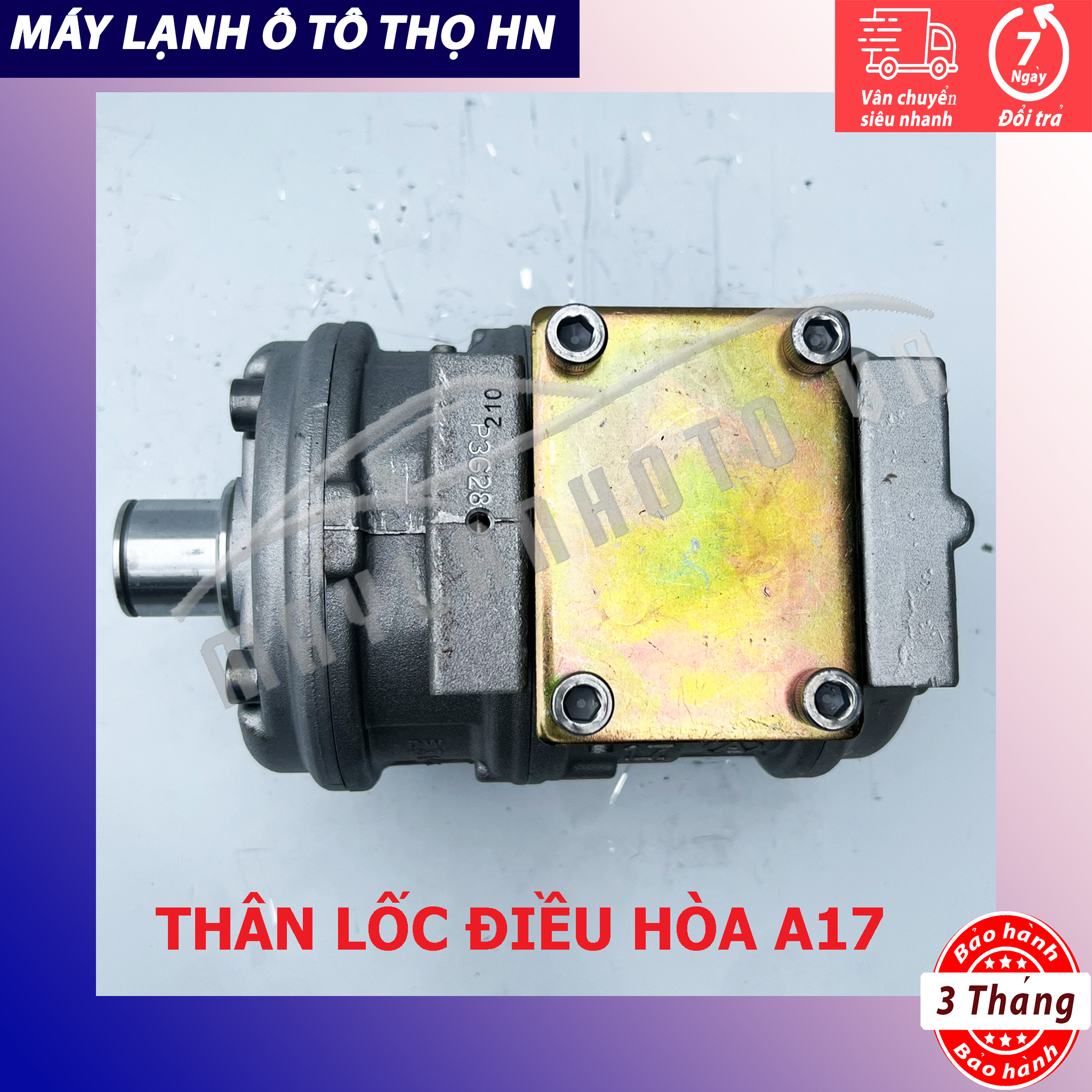 Thân Lốc điều hòa (block,máy nén) A17 (17) (HYD County) không đầu Hàn Quốc (hàng chính hãng nhập khẩu trực tiếp)