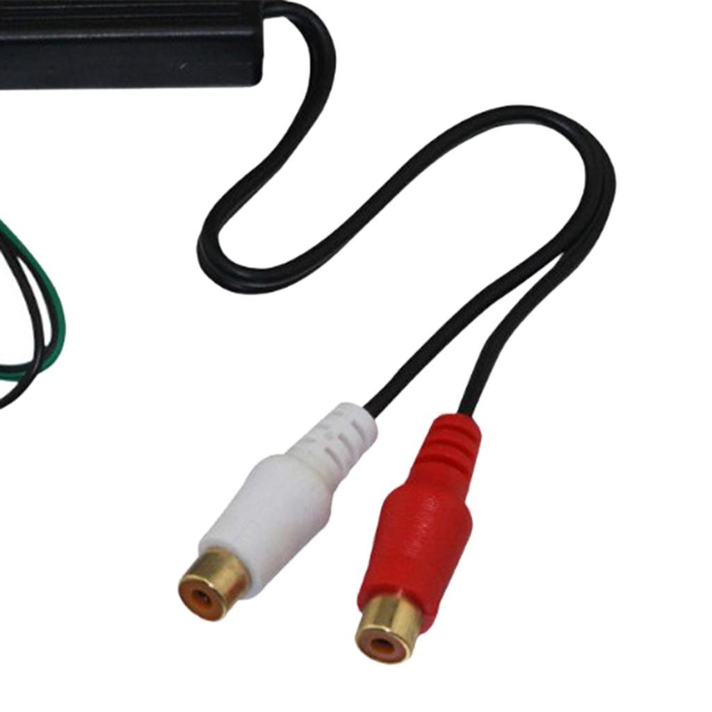 2pcs Car Audio Stereo Speaker Wire To Rca Adapter Out High To Low Converter