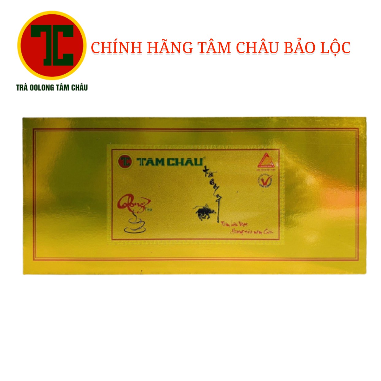 Trà Oolong Tâm Châu hộp vàng 500gr