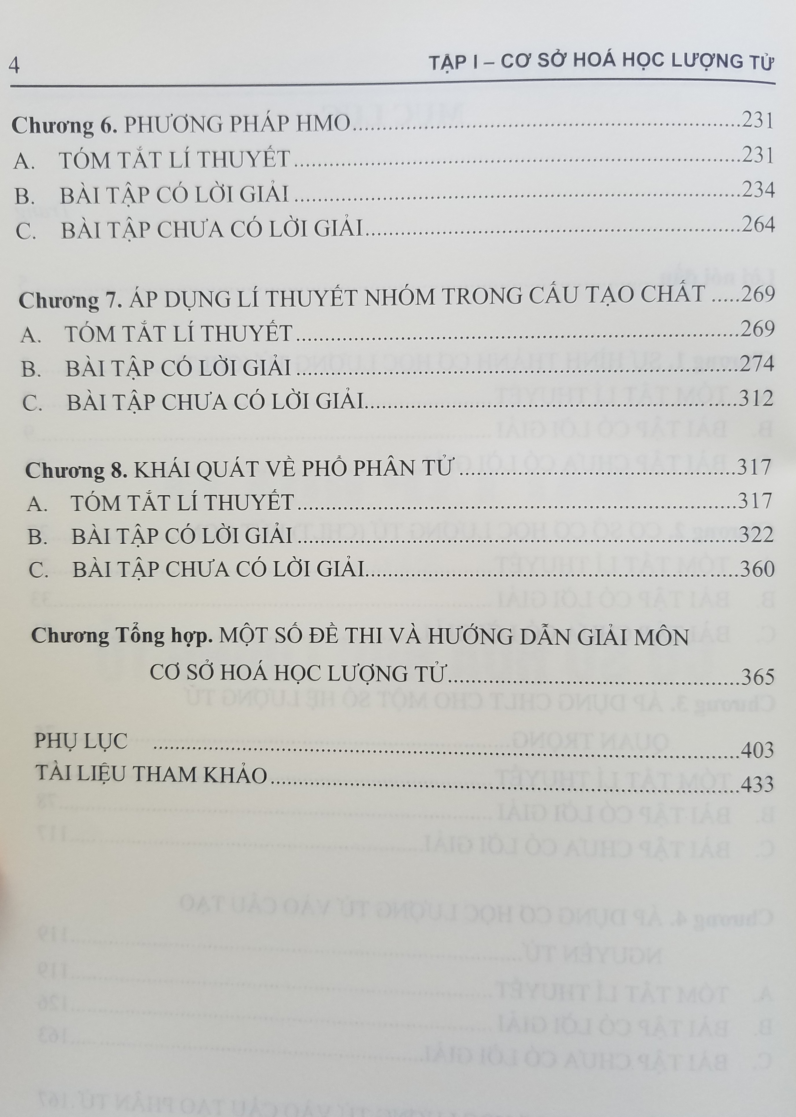 Bài Tập Hóa Lí Tập 1: Cơ Sở Hóa Học Lượng Tử