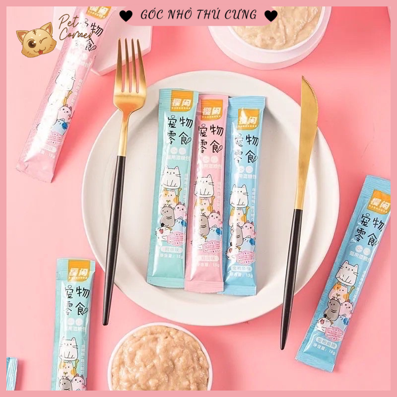 Súp thưởng cho mèo Shizuka 15gr 3 vị