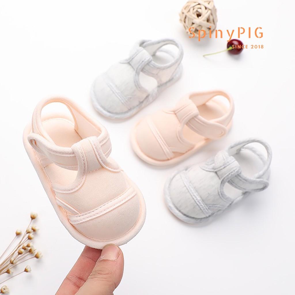 Dép tập đi cho bé 0-18 tháng tuổi chống trơn trượt chất liệu cotton hàng siêu xinh