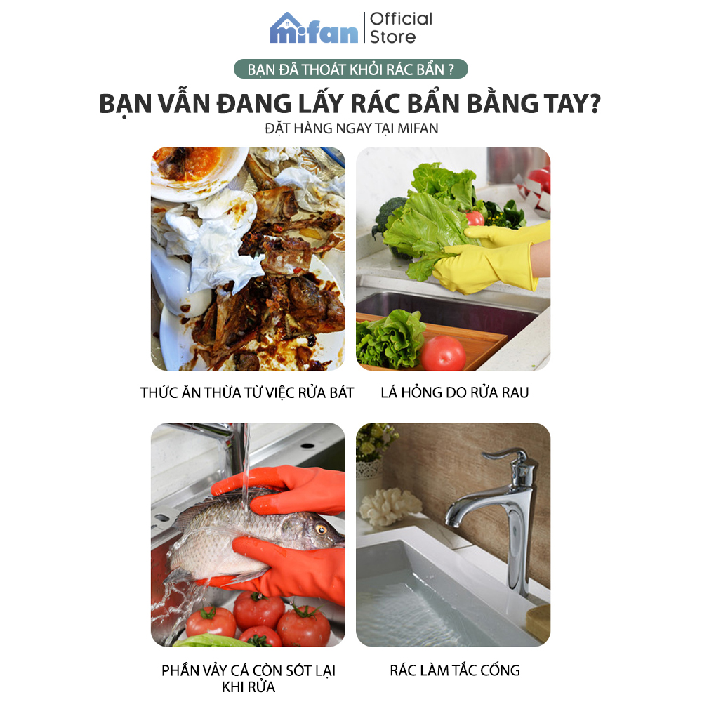 Túi Lọc Rác Bồn Rửa Chén Bát JOYLOT - Túi Lưới Vải Tự Phân Huỷ Có Chun Miệng Túi - Mifan Hàng Chính Hãng